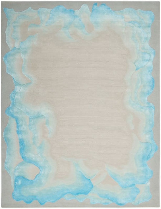 Nourison Prismatic PRS22 Sea Mist Blue Rug - Love-Rugs