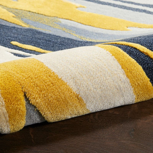 Nourison Prismatic PRS24 Grey Gold Rug - Love-Rugs alternate image