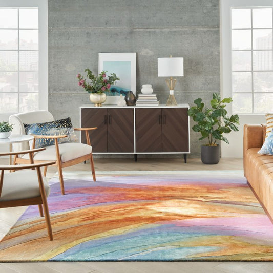Nourison Prismatic PRS25 Multicolour Rug - Love-Rugs