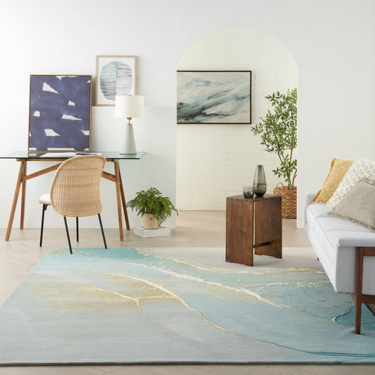 Nourison Prismatic PRS27 Grey Seafoam Rug - Love-Rugs alternate image
