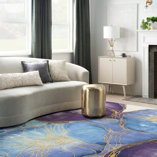 Nourison Prismatic PRS32 BLGLD Rug - Love-Rugs alternate image