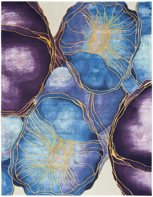 Nourison Prismatic PRS32 BLGLD Rug - Love-Rugs
