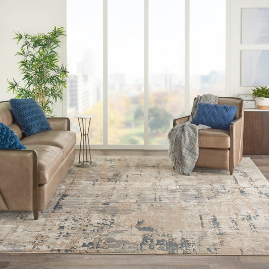 Nourison Quarry QUA01 Beige Grey Rug - Love-Rugs alternate image