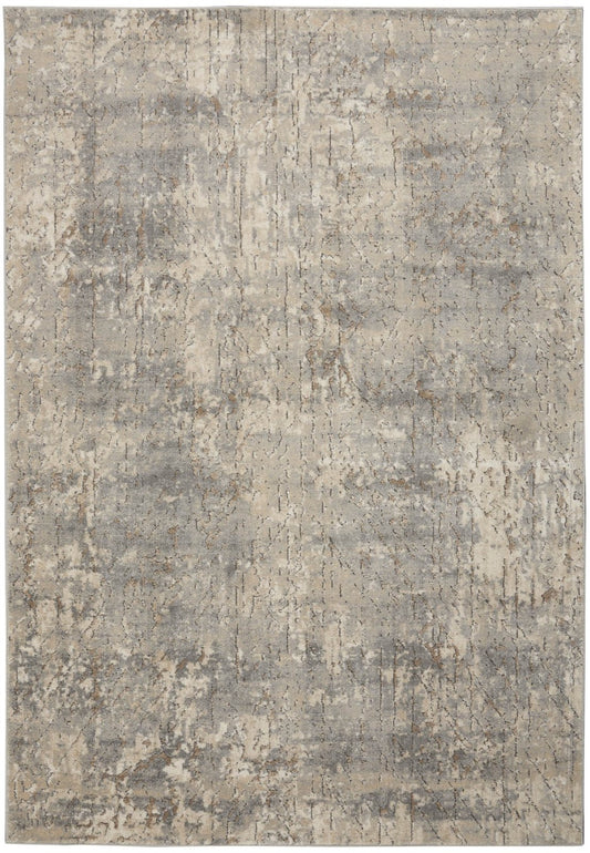 Nourison Quarry QUA03 Beige Grey Rug - Love-Rugs