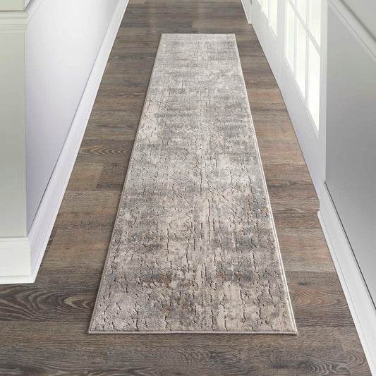 Nourison Quarry QUA03 Beige Grey Runner Rug - Love-Rugs alternate image