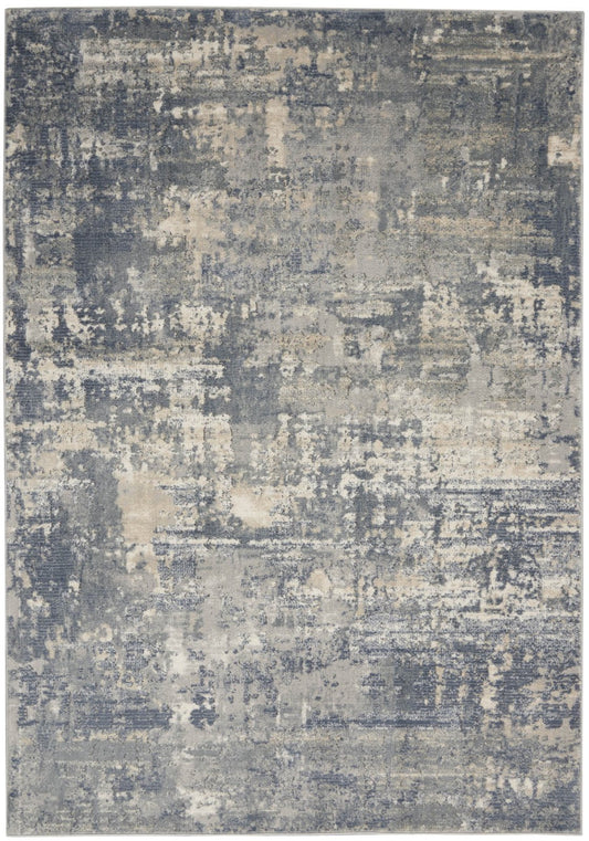 Nourison Quarry QUA04 Grey Beige Rug - Love-Rugs