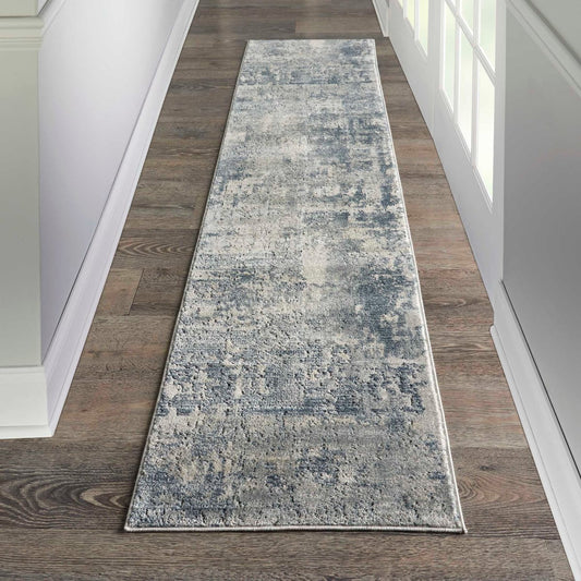 Nourison Quarry QUA04 Grey Beige Runner Rug - Love-Rugs alternate image