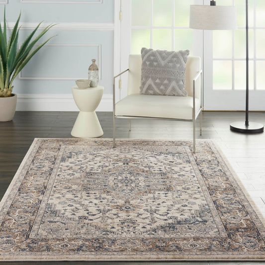 Nourison Quarry QUA05 Beige Grey Ivory Rug - Love-Rugs alternate image