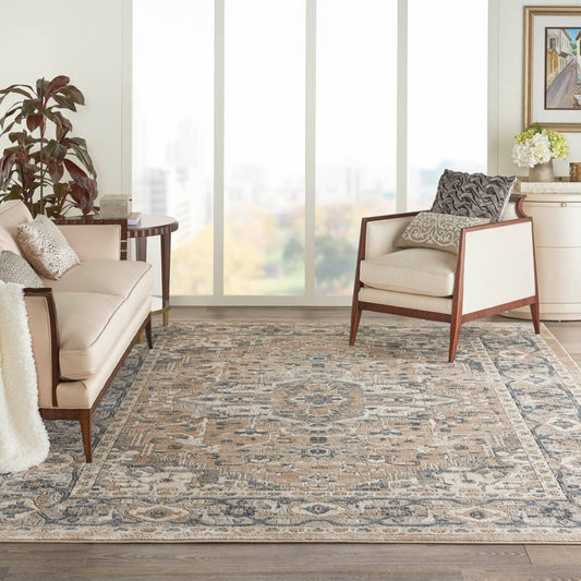 Nourison Quarry QUA05 Beige Grey Rug - Love-Rugs alternate image
