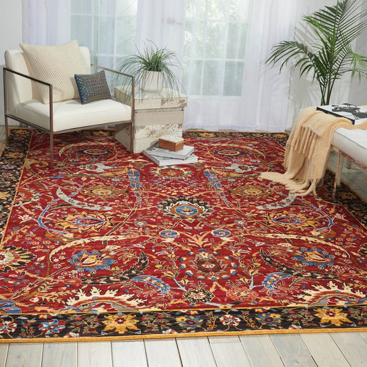Nourison Rhapsody - RH015 RED Rug - Love-Rugs