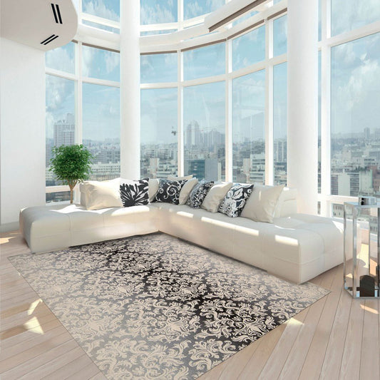 Nourison Riviera RI06 Charcoal Rug - Love-Rugs