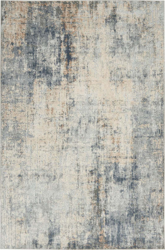 Nourison Rustic Textures RUS01 Grey / Beige Rug - Love-Rugs