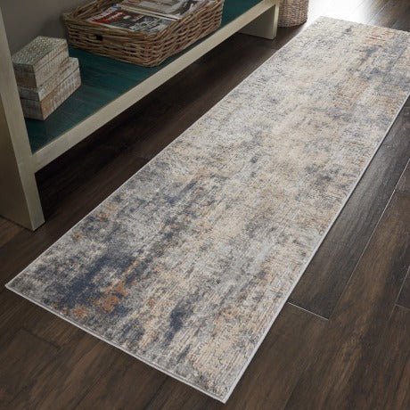 Nourison Rustic Textures RUS01 Grey Beige Runner Rug - Love-Rugs alternate image