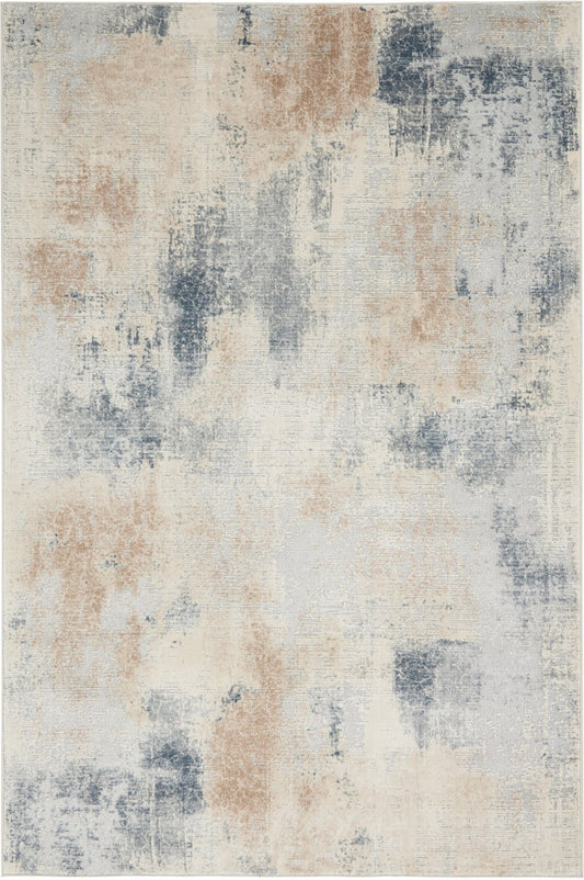 Nourison Rustic Textures RUS02 Beige / Grey Rug - Love-Rugs