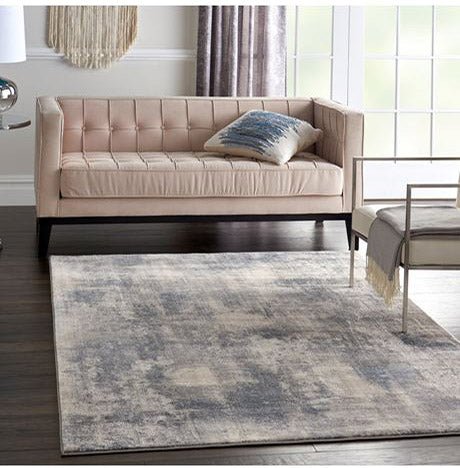 Nourison Rustic Textures RUS02 Blue Ivory Rug - Love-Rugs alternate image