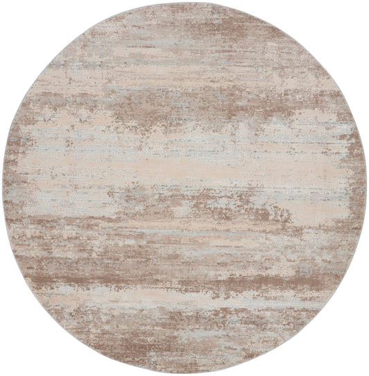 Nourison Rustic Textures RUS03 Beige Round Rug - Love-Rugs