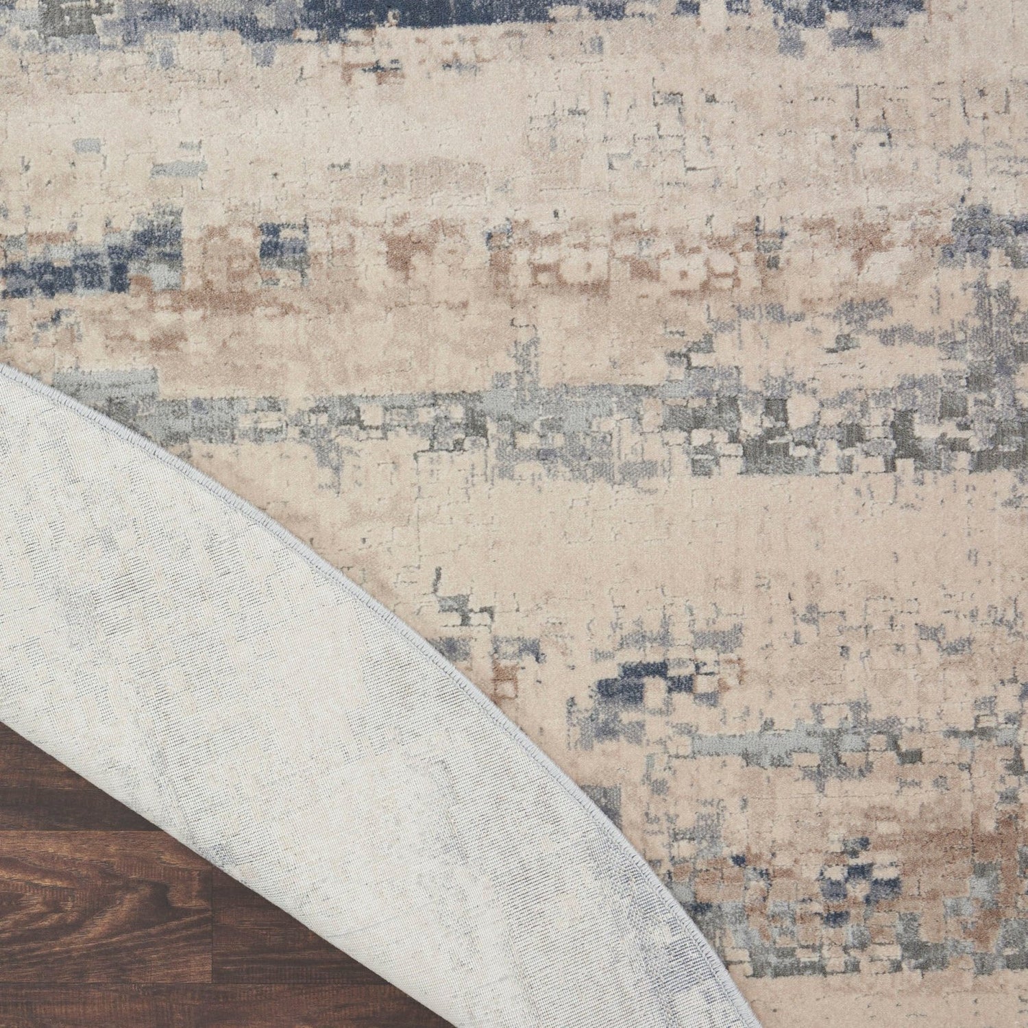 Nourisson Rug Texture Nourison Rustic Textures RUS04 Beige Grey Round Rug – Love-Rugs