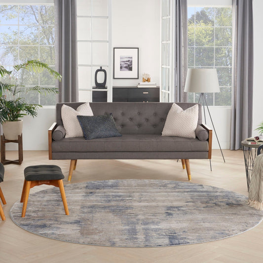 Nourison Rustic Textures RUS05 Beige Grey Round Rug - Love-Rugs alternate image