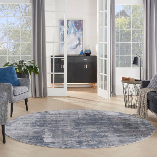 Nourison Rustic Textures RUS05 Grey Round Rug - Love-Rugs alternate image