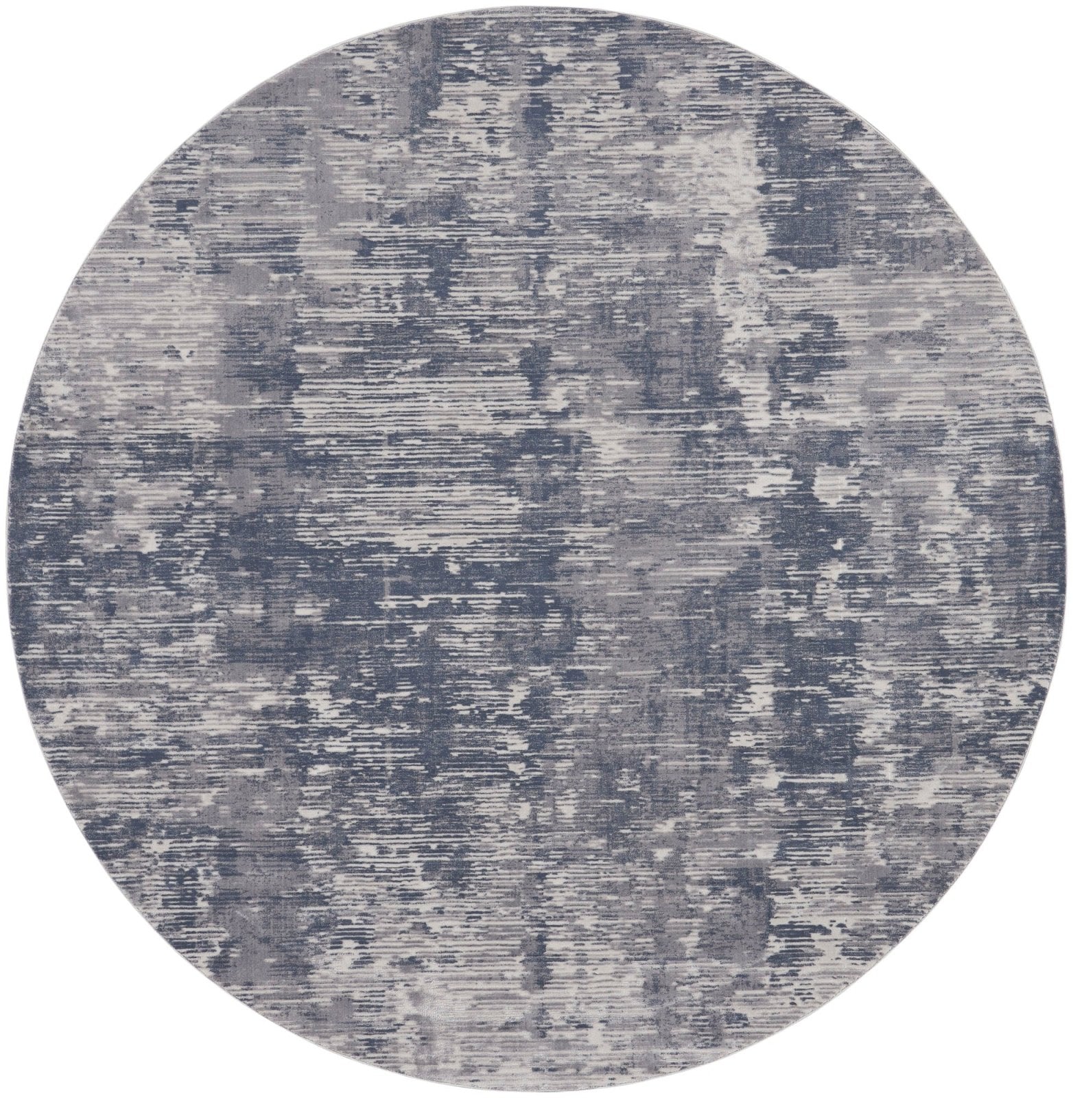 Nourison Rustic Textures RUS05 Grey Round Rug – Love-Rugs