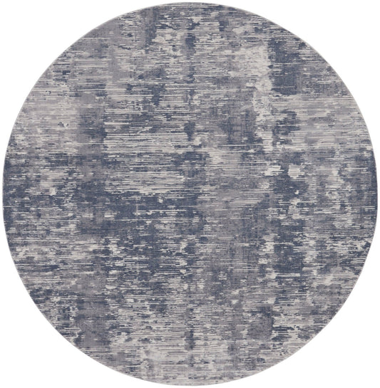 Nourison Rustic Textures RUS05 Grey Round Rug - Love-Rugs