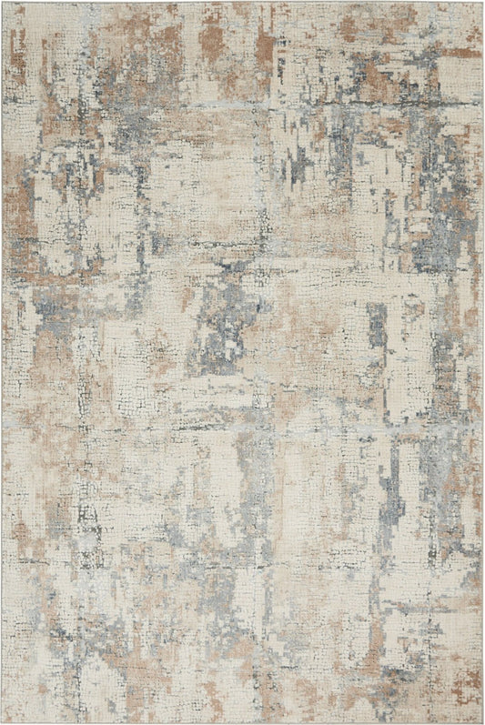 Nourison Rustic Textures RUS06 Beige Grey Rug - Love-Rugs