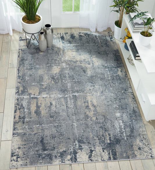 Nourison Rustic Textures RUS06 Grey Beige Rug - Love-Rugs alternate image