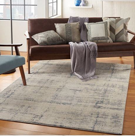 Nourison Rustic Textures RUS06 Ivory Blue Rug - Love-Rugs alternate image