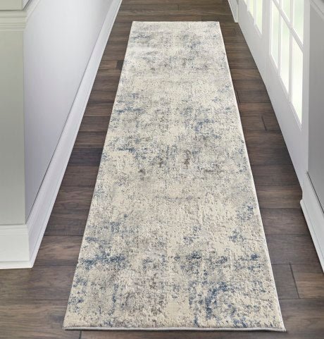 Nourison Rustic Textures RUS07 Ivory Grey Blue Runner Rug - Love-Rugs alternate image