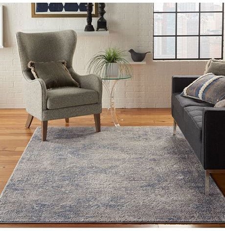 Nourison Rustic Textures RUS09 Ivory Light Blue Rug - Love-Rugs alternate image