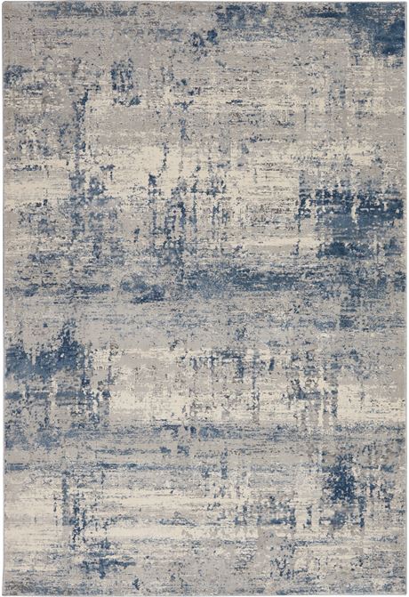 Nourison Rustic Textures RUS10 Ivory Blue Rug - Love-Rugs