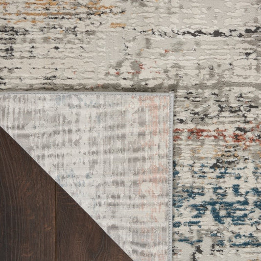 Nourison Rustic Textures RUS14 Light Grey / Multi Rug - Love-Rugs alternate image