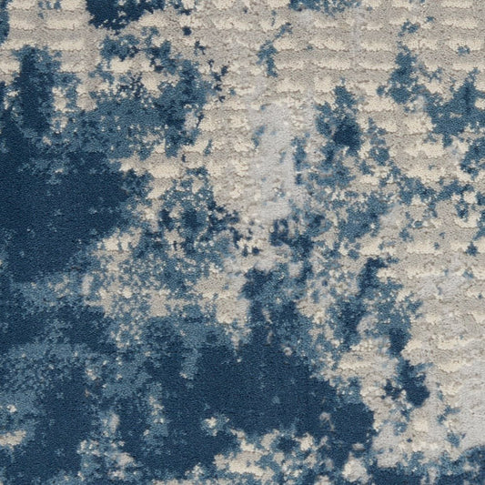 Nourison Rustic Textures RUS16 Grey Blue Runner Rug - Love-Rugs alternate image