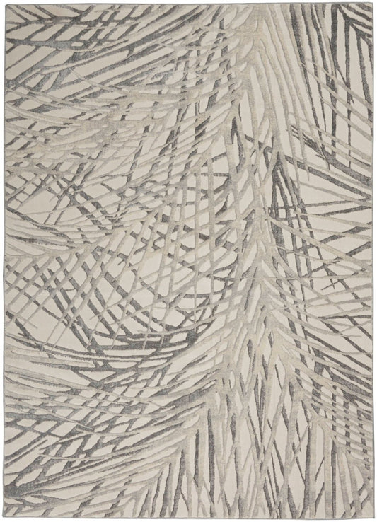 Nourison Rustic Textures RUS17 Ivory Grey Rug - Love-Rugs