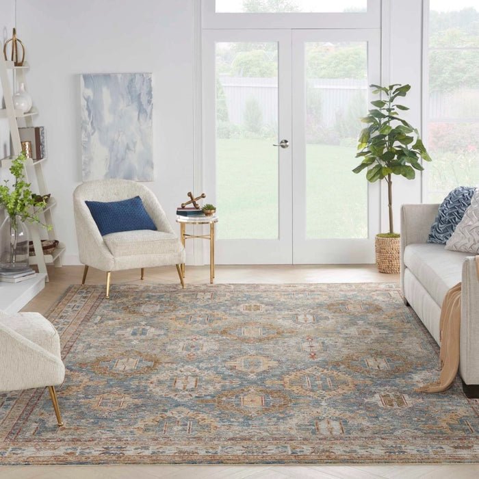 Nourison Sahar SHR01 Blue Rug - Love-Rugs