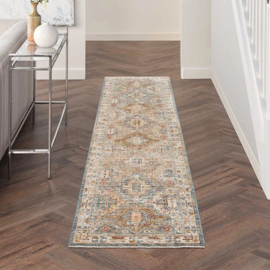 Nourison Sahar SHR01 Blue Runner Rug - Love-Rugs alternate image