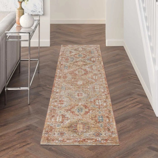 Nourison Sahar SHR01 Rust Runner Rug - Love-Rugs alternate image