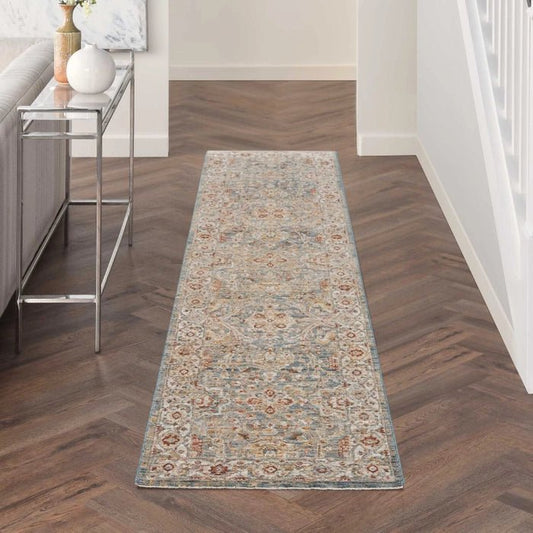 Nourison Sahar SHR03 Blue Runner Rug - Love-Rugs alternate image