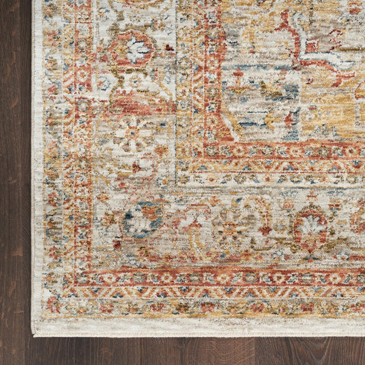 Nourison Sahar SHR06 Ivory/Rust Runner Rug - Love-Rugs alternate image