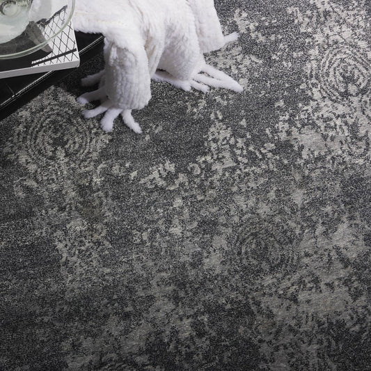 Nourison Silk Shadows SHA14 Graphite Rug - Love-Rugs