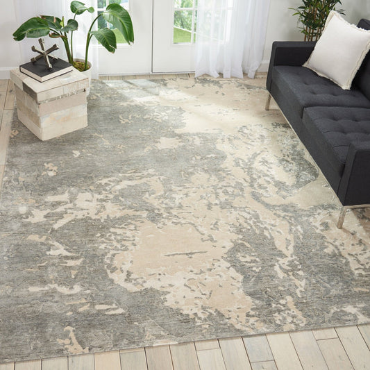 Nourison Silk Shadows SHA17 Sand Rug - Love-Rugs
