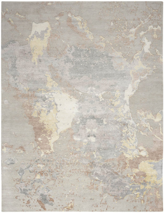 Nourison Silk Shadows SHA20 Silver Rug - Love-Rugs