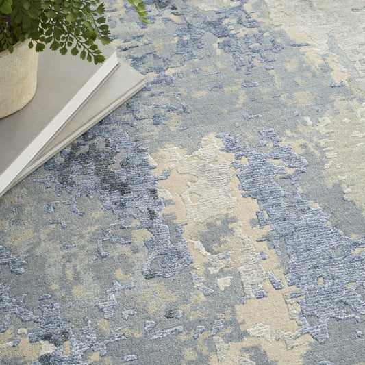 Nourison Silk Shadows SHA21 Blue Sky Rug - Love-Rugs alternate image