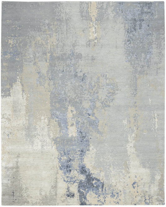 Nourison Silk Shadows SHA21 Blue Sky Rug - Love-Rugs