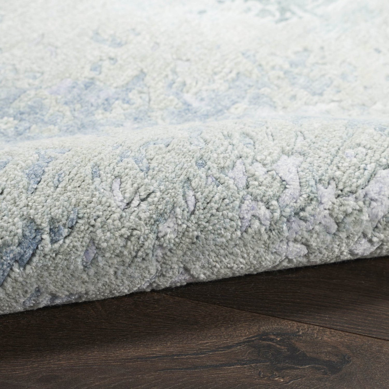 Nourison Silk Shadows SHA22 Blue Green Rug - Love-Rugs