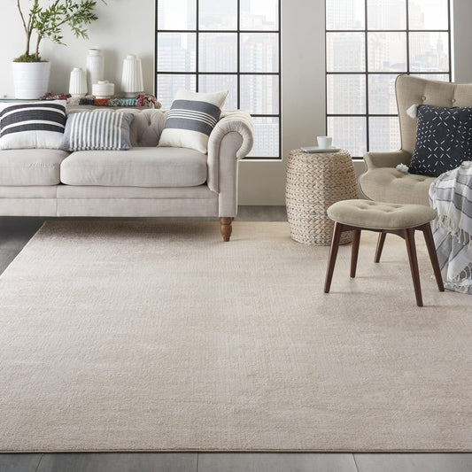 Nourison Silky Textures SLY01 Ivory Grey Rug - Love-Rugs alternate image