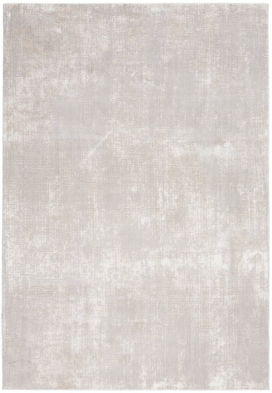 Nourison Silky Textures SLY01 Ivory Grey Rug - Love-Rugs