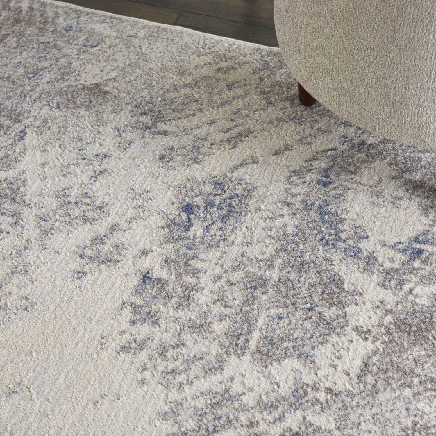 Nourisson Rug Texture Nourison Silky Textures SLY06 Ivory Grey Rug – Love-Rugs