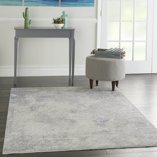 Nourison Silky Textures SLY06 Ivory Grey Rug - Love-Rugs alternate image