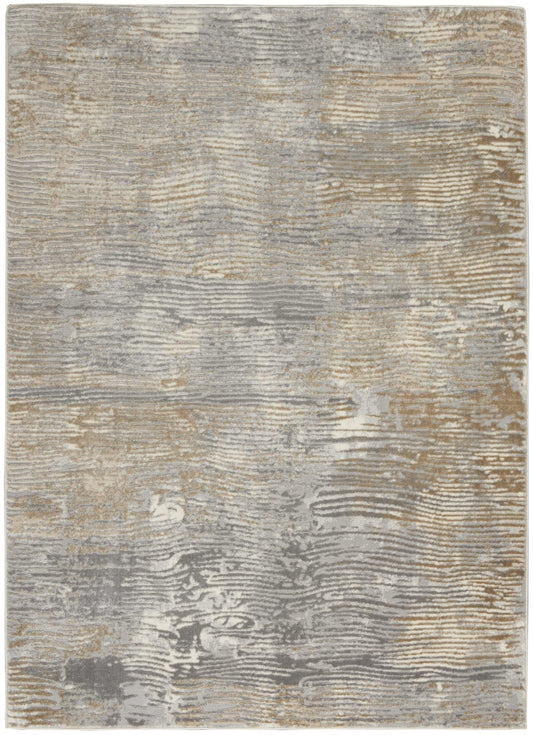 Nourison Solace SLA01 Grey / Beige Rug - Love-Rugs